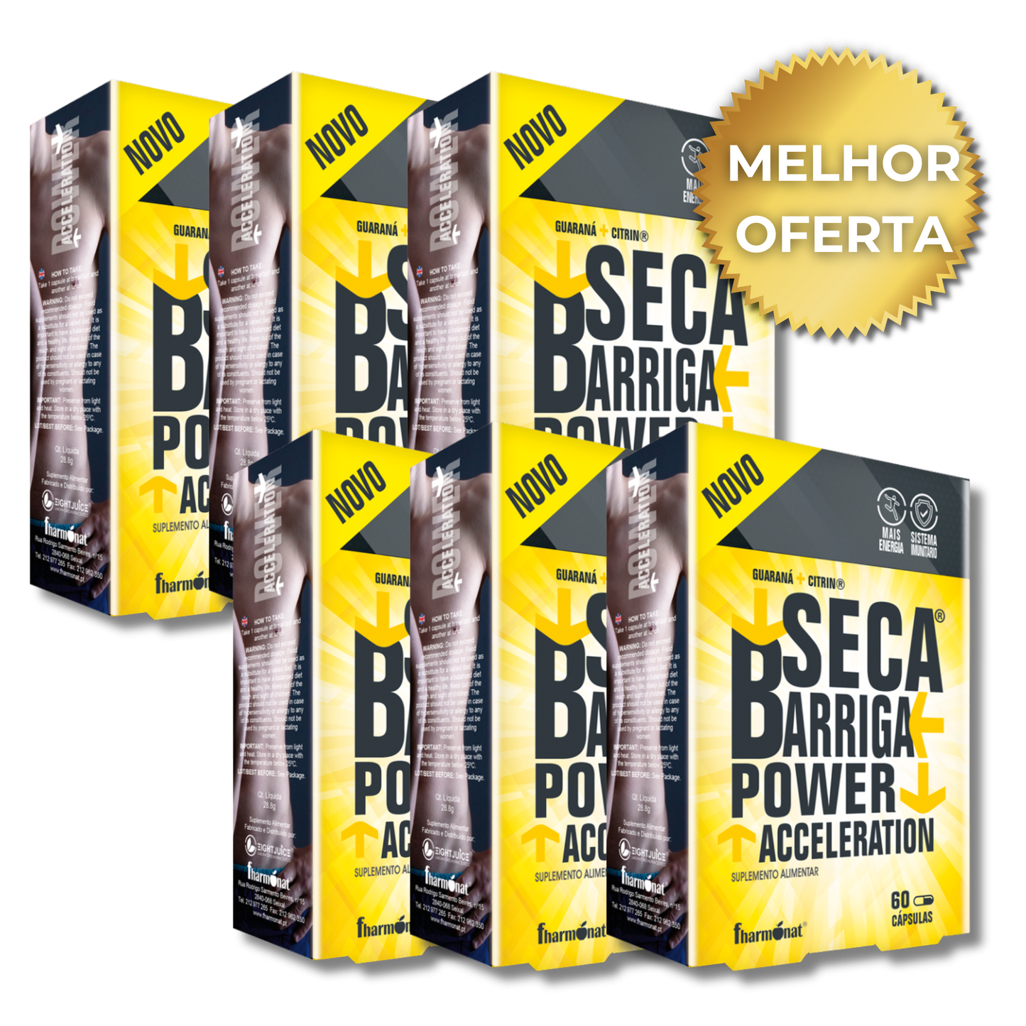Seca Barriga Power Acceleration 60 Capsules – Energy, Metabolism and Fat Burning